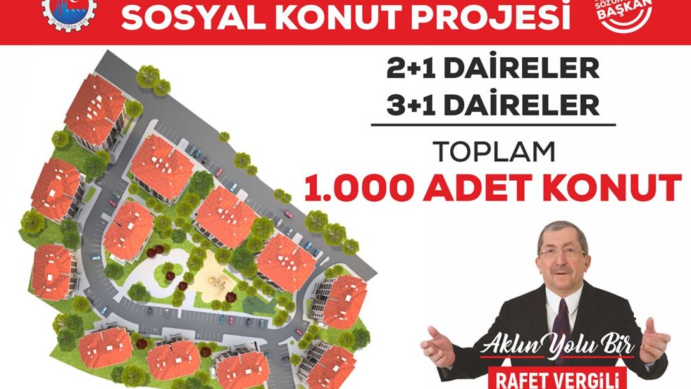 Başkan Vergili’den bin konutluk proje