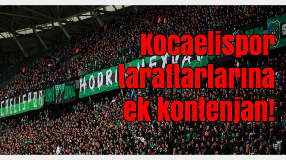 Kocaelispor taraftarlarına ek kontenjan: Bolu'da deplasman tribünü kaç oldu?