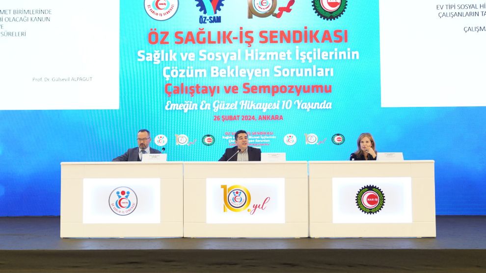 Öz Sağlık-İş Sendikası SAĞLIK VE SOSYAL HİZMET İŞÇİLERİNİN ÇÖZÜM BEKLEYEN SORUNLARI ÇALIŞTAYI VE SEMPOZYUMUNU GERÇEKLEŞTİRDİ…