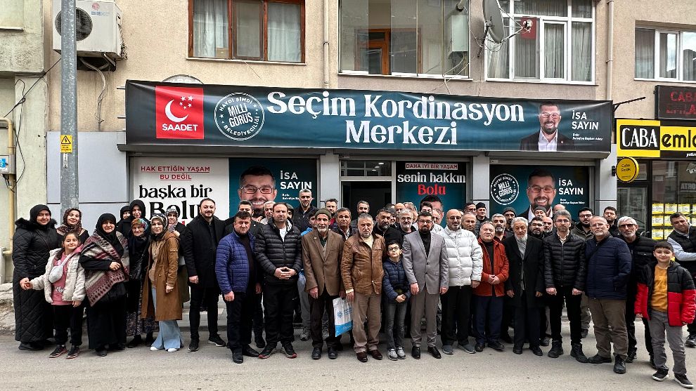 Saadet Partisinde Seçim Koordinasyon merkezine coşkulu açılış