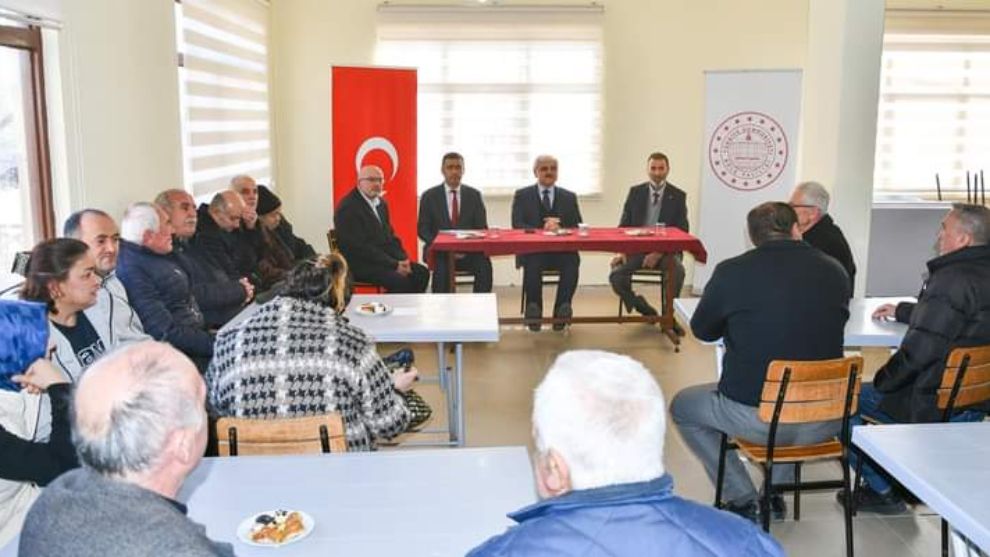 Vali Kılıç  ziyaretinde, Sarıcalar Mahallesi'nde Hoca Mehmet Can Krizi!..