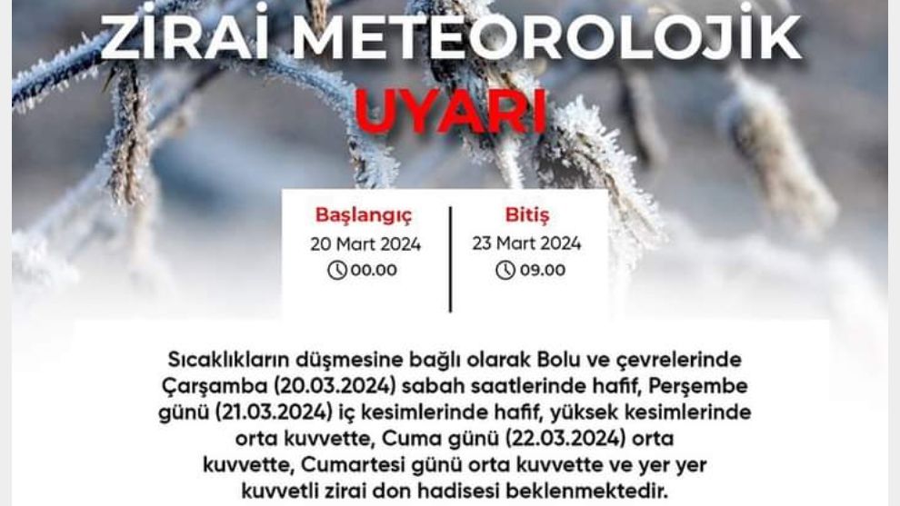 23Mart'a kadar, Don olayına dikkat!