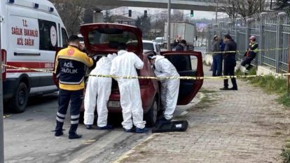 Aracında başından vurulmuş halde bulundu