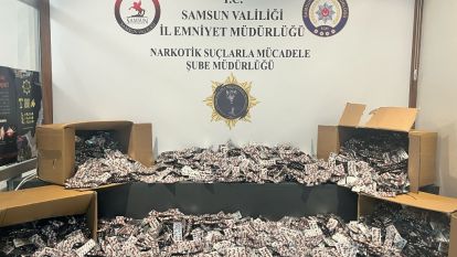 Samsun'da 55 bin 930 sentetik hap ele geçirildi, 1 gözaltı