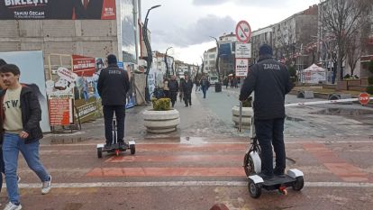 Scooterlı Zabıta İş başında...