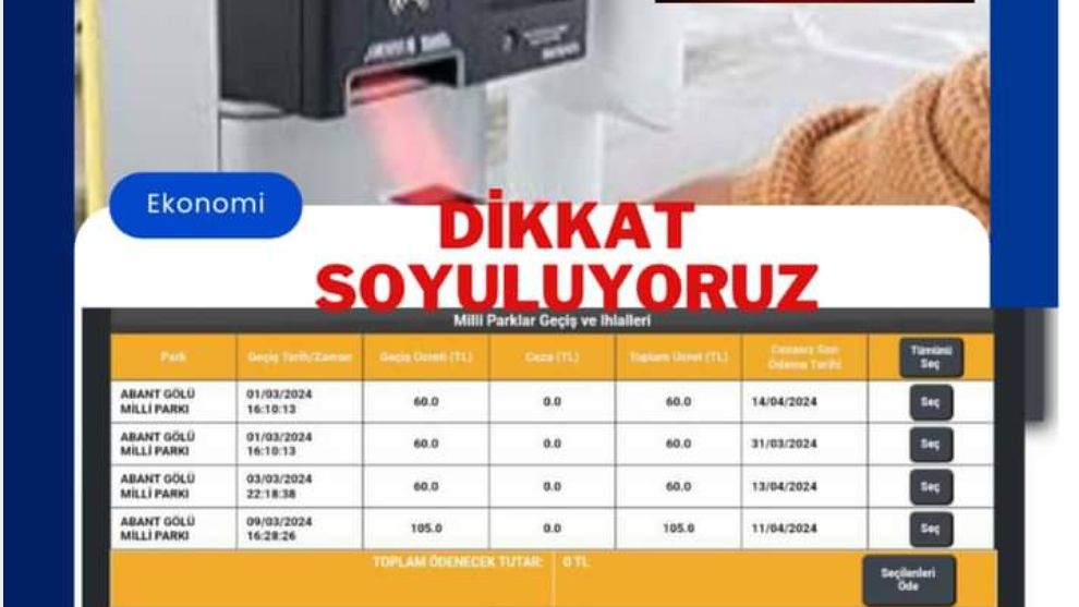 Abant HGS gişelerinden Mudurnu ve Taşkesti'ye geçenler dikkat etsinler!..