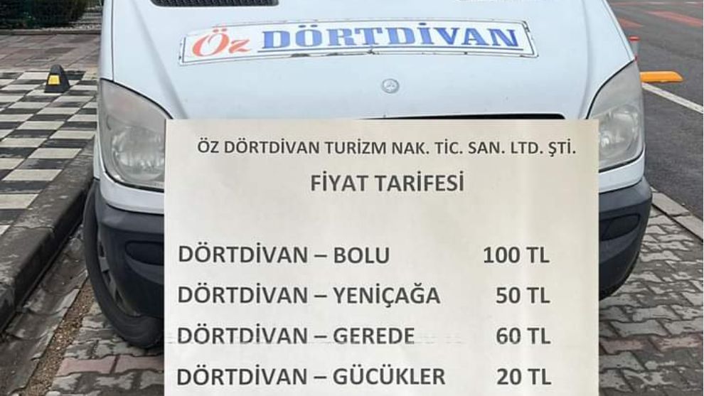 Dörtdivan İlçesine Ulaşım Zamlandı...