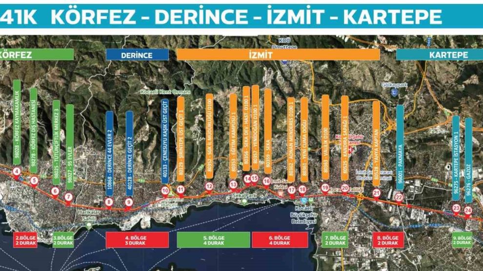 Kocaeli’nin yeni hattı 41K ilk seferine başlıyor