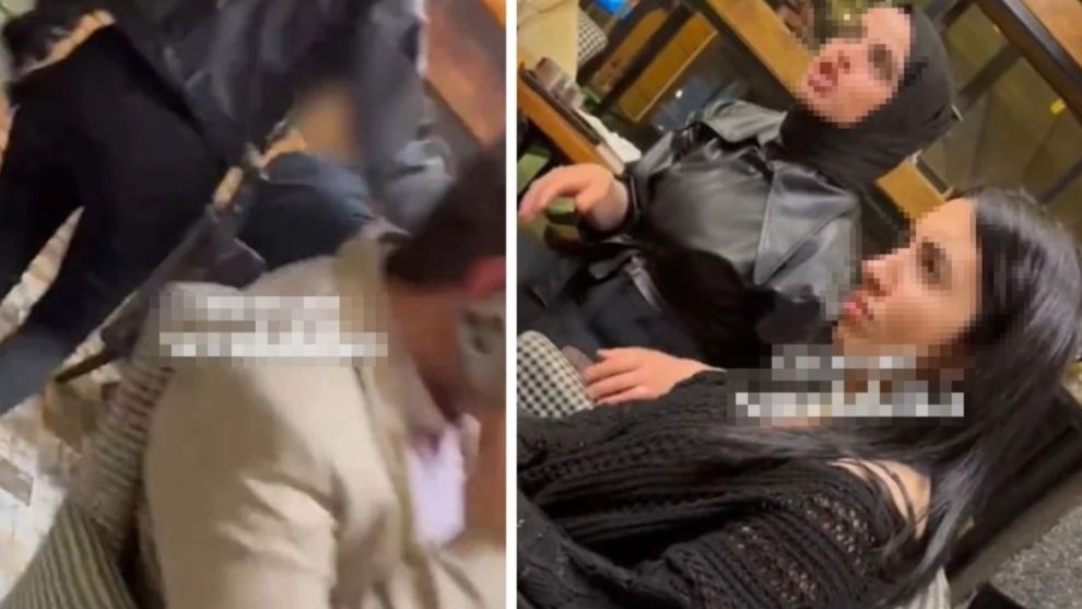 Kocasını okey masasında başka bir kadınla görünce çıldırdı