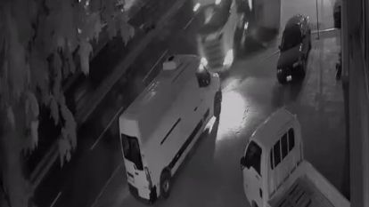 30 ton benzin yüklü tankerin kaza anı kameraya yansıdı