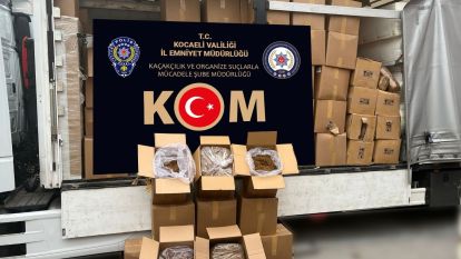 TEM Otoyolu'nda 4 bin 270 kilo gümrük kaçağı tütün ele geçirildi
