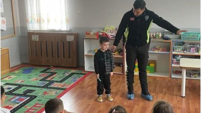 Mengen'de Öğrencilere Trafik Eğitimi Verildi