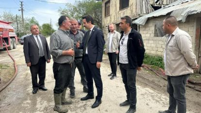 Mudurnu Kaymakamı Ayhan KALAYCIOĞLU, Yangın Bölgesinde İncelemelerde Bulundu