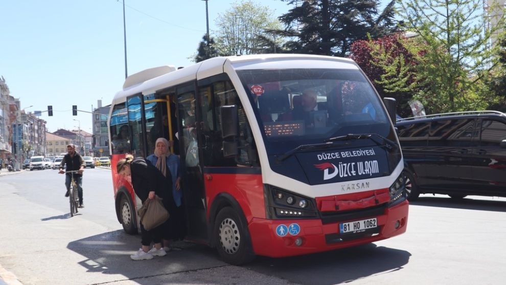 Düzce’de bayram boyunca 120 bin kişi ücretsiz seyahat etti