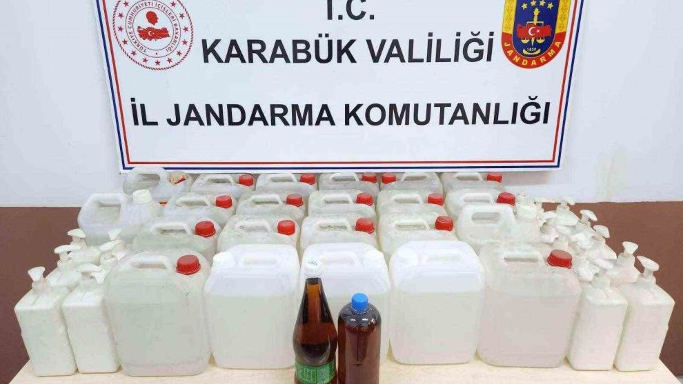 Karabük’te sahte alkol operasyonu