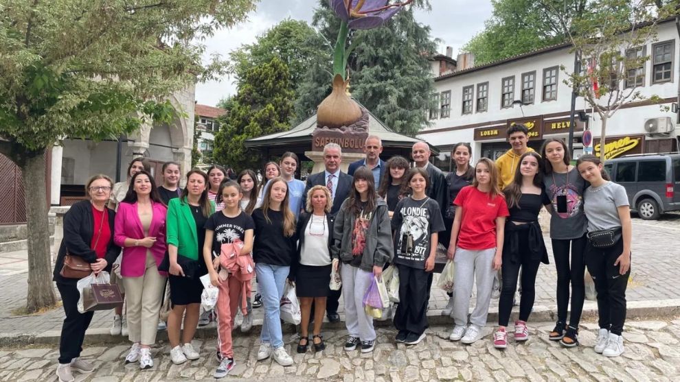 Makedonyalı öğrenciler Safranbolu’yu gezdi