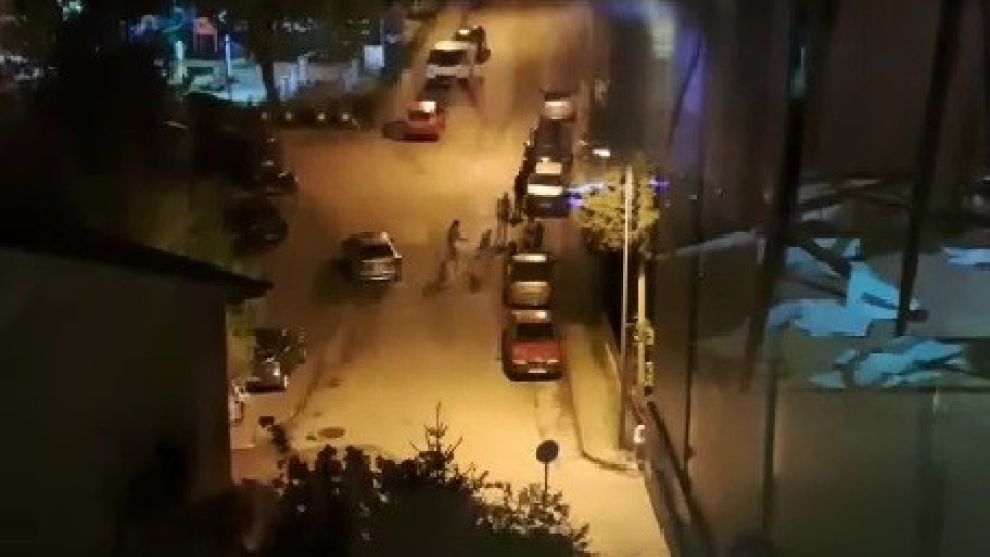 Safranbolu’da tekme tokat kavga anı kamerada