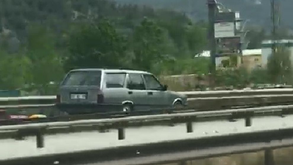 Ters yönden giden otomobile 9 bin 574 TL ceza