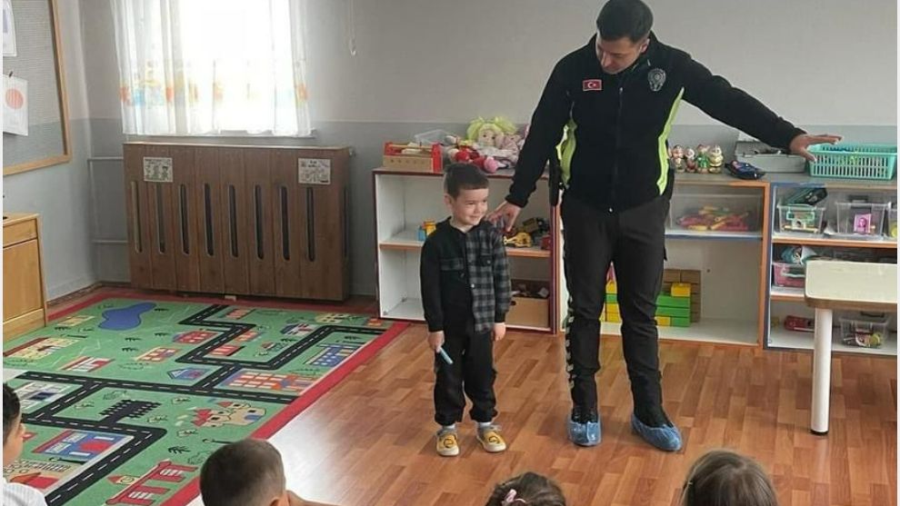 Mengen'de Öğrencilere Trafik Eğitimi Verildi