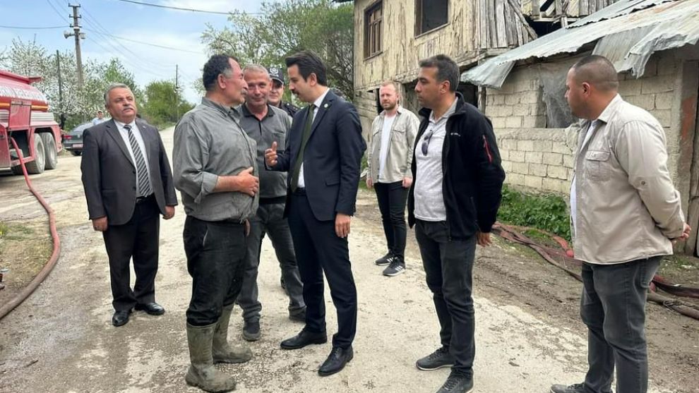 Mudurnu Kaymakamı Ayhan KALAYCIOĞLU, Yangın Bölgesinde İncelemelerde Bulundu