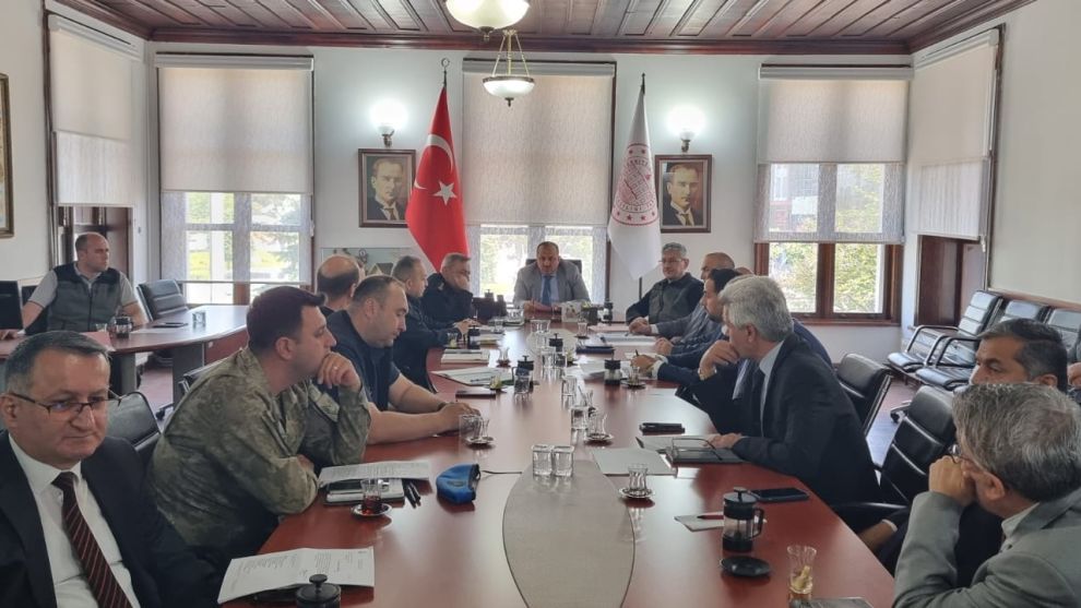 Bolu’da orman yangınları ile mücadele toplantısı yapıldı