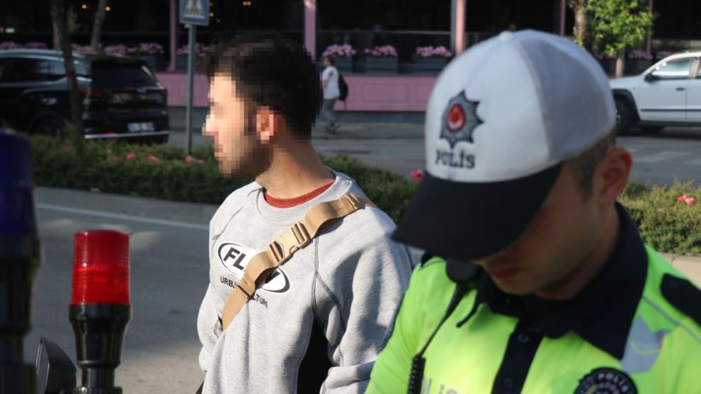 “Dur” ihtarına uymadı motosikleti bağlandı 7 bin 945 lira ceza yedi