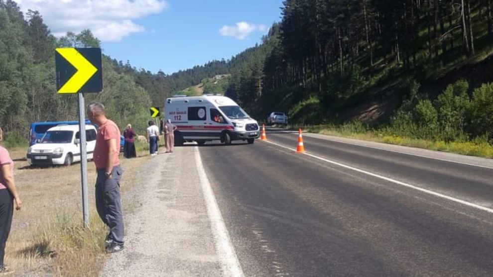 Kontrolden çıkan hafif ticari araç uçurumdan uçtu: 1 yaralı