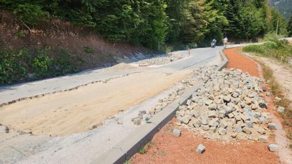 Bolu'nu doğa harikasının yolları güzelleştiriliyor