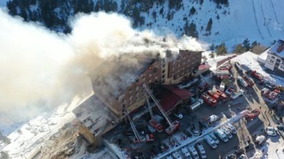 Bakanlar yangın bölgesinde açıklamalarda bulundu