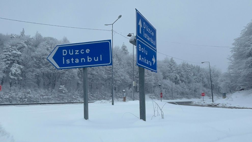Bolu Dağı geçişinde ulaşım rahat sağlanıyor