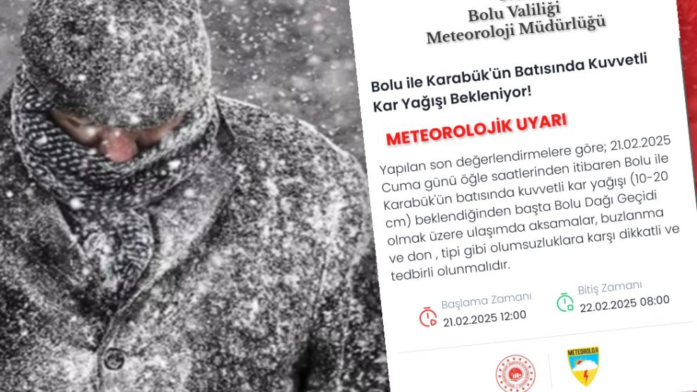 BOLU'DA HAVA DURUMU