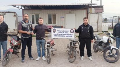 Bolu'da motosiklet hırsızlığı şüphelileri kıskıvrak yakalandı