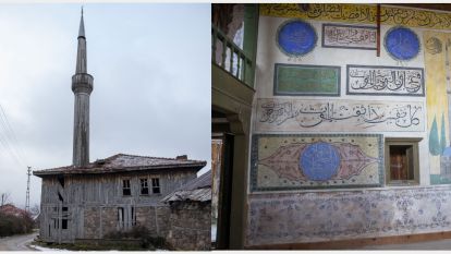 Bolu'da resim ve motiflerle bezeli köy camisi eski ihtişamına kavuşacak