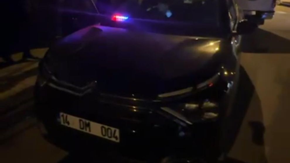 Bolu'da çakarlı ehliyetsiz sürücüye 333 bin lira ceza
