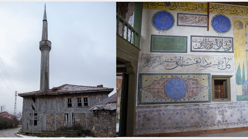 Bolu'da resim ve motiflerle bezeli köy camisi eski ihtişamına kavuşacak