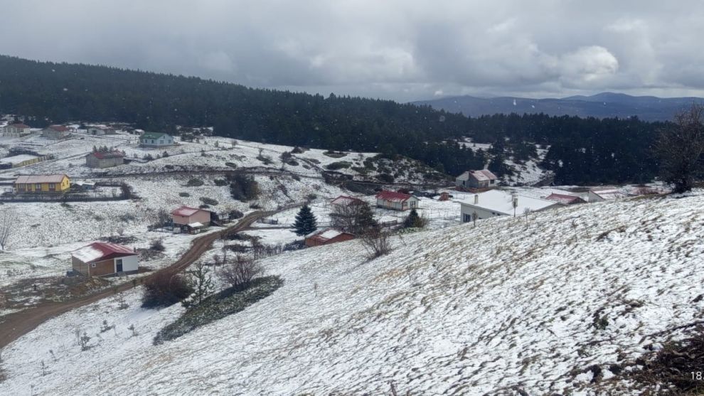 BOLU'YA KAR YAĞDI