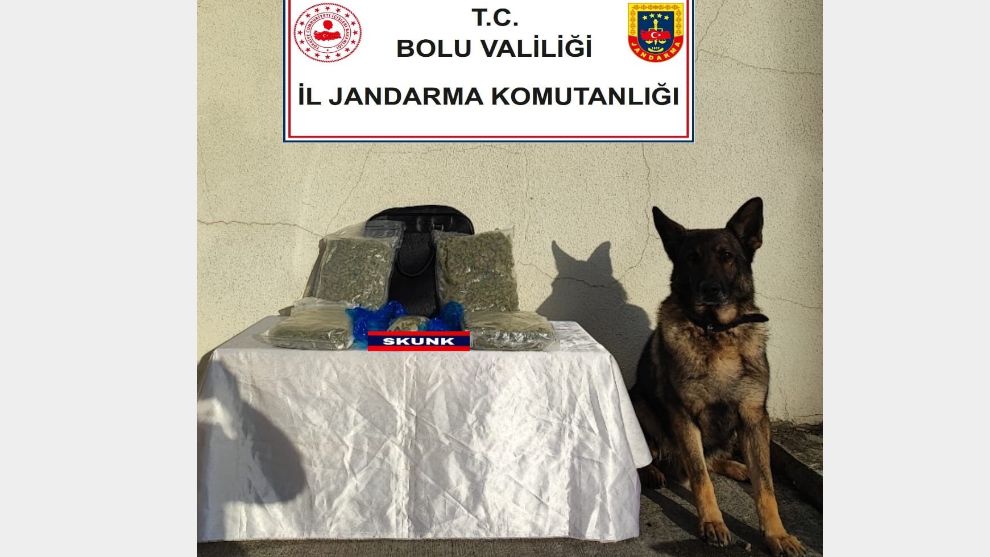 Jandarma 2 kilo 264 gram Skunk Uyuşturucu Madde Ele geçirdi.