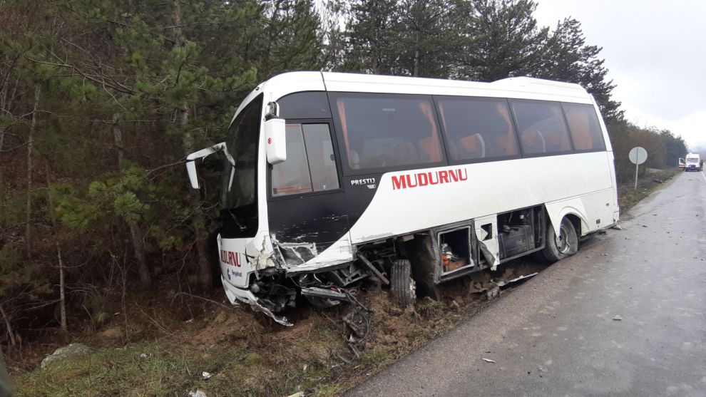 Mudurnu yolunda kaza!