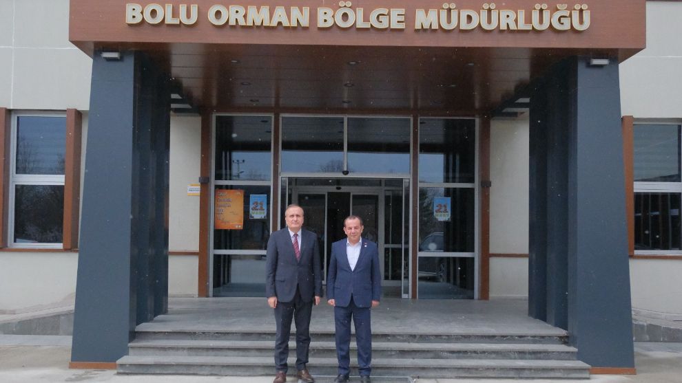 Tanju Başkan'dan, Orman Bölge Müdürü Celal Kanbur'a hayırlı olsun ziyareti...