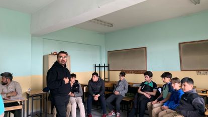 Öğrenciler bisiklet simülasyonuyla sanal ortamda pedal çevirdiler