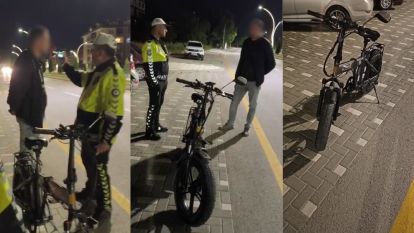 Alkollü bisiklet kullandı, 18 bin lira ceza yedi