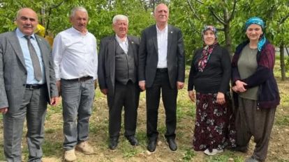 TZOB Genel Başkanı Bayraktar, Bolu'da, don olayından zarara dikkat çekti...