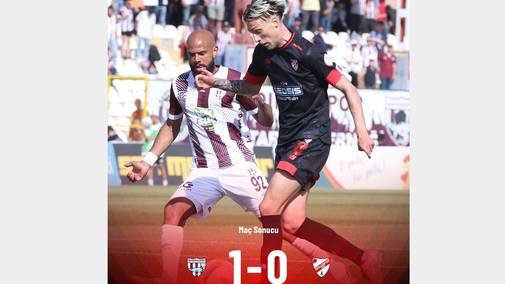 Bandırma da maç bitimine 2 dakika kala yediğimiz golle 1-0 kaybettik...