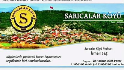 Sarıcalar Köyü'nde Gelenek Sürdürülüyor