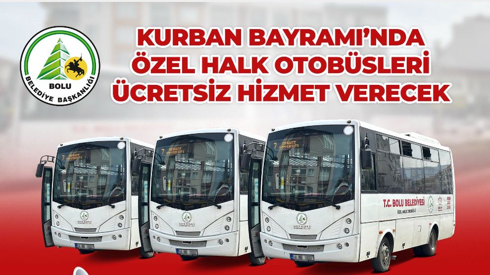 Bolu Belediyesi'nden ücretsiz toplu taşıma müjdesi