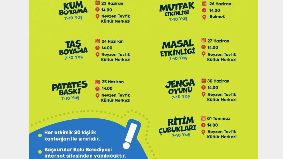 Çocuk Atölyesi Etkinlikleri Düzenliyor...
