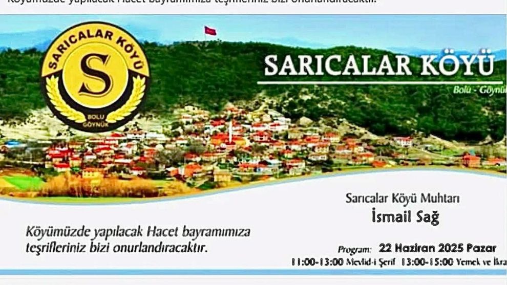 Sarıcalar Köyü'nde Gelenek Sürdürülüyor