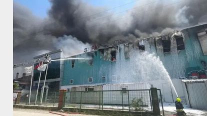 Şırınga Fabrikasında Yangın Korkutuyor ...