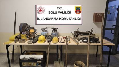 Bolu'da kaçak kazı yapan 3 kişi suçüstü yakalandı