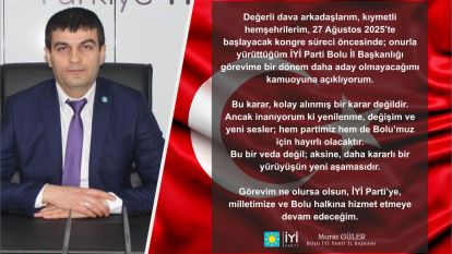 "Bu bir veda değil, yeni bir başlangıç"